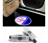 2pcs Luces de bienvenida para Maserati Ghibli Levante Quattroporte Led Proyector láser Luces Logotipo Luces de puerta Lámparas de pie Un estilo