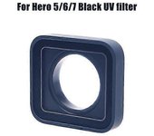 Tapa de la batería de la tapa de la puerta de la lata para Gopro Hero5/6/7 Negro Accesorios de la cámara deportiva Zekai 567Black uv filter