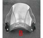 Parabrisas de la motocicleta Deflector de parabrisas w / soporte de montaje para Yamaha Vmax1200 V-max 1200 Vmax 1200 Big Diavel 1985-2007 B