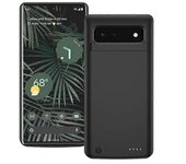 Tipo A TY-102 para Google Pixel 6 Pro 5G 10000mAh Estuche de batería Pie de apoyo oculto Borde suave