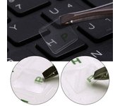Pegatinas impermeables transparentes rusas para PC Mesa de teclado portátil Como se muestra