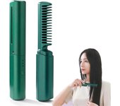Mini plancha de pelo para pelo corto y largo, plancha de pelo inalámbrica portátil de cerámica / rizado con temperatura ajustable para un cabello r...