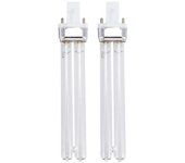 2pcs 11w Ultraviolet Uv Desinfection Light Lamps Uv Sterilization Light Bulbs For Sterilizer Fish Tank (g23 Lamp Base) Como se muestra