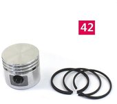 Pieza de pistón anticorrosión metal 42/47/48/51/65mm Compresor de aire Accesorios de bomba de aire Resistencia al desgaste con anillos de pistón de...