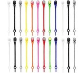 Ersam 24 piezas de cordones perezosos, cordones elásticos impermeables sin cordones, niños y adultos sin cordones, zapatillas de correr portátiles,...