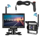 Monitor de 7 pulgadas Cámara de retroceso inalámbrica Sistema de visión nocturna para coche Rv Truck Bus