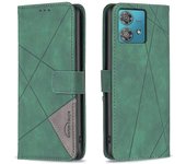 BF05 Funda de cuero para Motorola Edge 40 Neo Verde