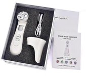 Ems mesoterapia electroporación rf radio frecuencia led fotón cuidado de la piel cuello estiramiento estiramiento eliminación de arrugas máquina de...