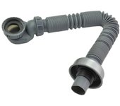 Tubo de drenaje de fregadero universal 90cm Expansible flexible P-trampa Diseño a prueba de olores Manguera de descarga de rosca para rosca de 45-4...