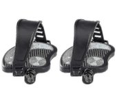 unbrand Pedales de bicicleta estática con correas para bicicleta de giro y bicicleta estática de interior, 1/2 pulgada