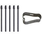Puntas táctiles de punta de lápiz óptico con clip de metal para bolígrafo Kindle Scribe Write Stylus Negro