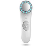 Masajeador facial para estiramiento facial instantáneo, rodillo facial de dispositivo facial de microcorriente, herramientas multifuncionales Blanco