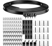 Cortina curva de techo flexible negra Cortina de techo flexible 1 M