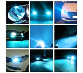 Azul profundo-14000lmh1 H3 H7 H11 H9 9005 Hb3 H10 9006 Hb4 880 881 5202 H16 Psx24w Psy24w Faros LED Faros antiniebla Blanco Azul Amarillo Rojo Púrp...