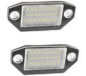Lámpara de luz de matrícula de 12V 24 LED para Ford Mondeo MK3 2000-2007 blanco negro