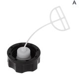 Tapa de tanque de combustible universal para 43cc, 52cc, etc. Seto de desbrozadora White Grass Como se muestra