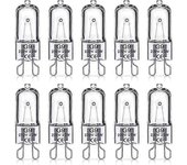 G9 halogen lamps, 220V, 10-pack