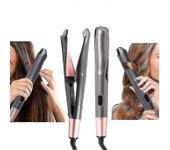 Plancha de pelo 2 en 1 y rizador rizador para todo tipo de cabello Turmalina Cerámica plancha retorcida para el peinado British regulations