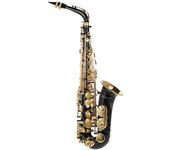 ammoon Mib Saxofón Alto Latón Lacado Oro Mi Bemol Saxo 82Z Tecla Tipo Instrumento de Viento Madera con Limpio