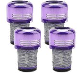 Paquete de 4 filtros V12 de reemplazo para aspiradoras delgadas V12 y V12 Detectar aspiradoras delgadas, parte No.971517-01 Como se muestra