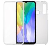 Goodcase Para Huawei Y6p PC + TPU Estuche transparente ultradelgado de doble cara con todo incluido