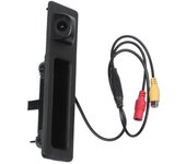 Cámara de visión trasera de 170 grados con marcha atrás de la manija del maletero del automóvil para 3 series 5 F30 F31 F35 F11 / X3 F25 / X4 F2 negro