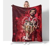 t2270 Manta Mohamed Salah Manta X,Mantas Franela Sleep Cozy Lightweight UltraSoft Micro Mantas para Manta de Sofá bn2270 100x150cm 40x60in