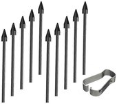10 piezas de puntas de lápiz óptico Recambio de lápiz óptico Spen Recambio compatible con Galaxy Tab S6Lite S6 / S7 / S7 / S8 Note10 / Note20 Negro