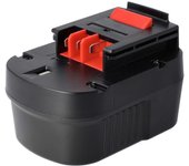 Batería vhbw compatible con Black & Decker XD1200, XD1200K, SX3500, SX5000, XTC12IK, XTC12IKH herramienta (1500 mAh, NiMH, 12 V) Negro/rojo