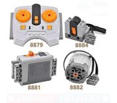Elrachen Para las funciones de energía de Lego Technic Piezas Servomotor Caja de interruptor de batería remota Kb 8881-8882-8879-8884