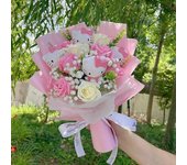 Redkid Dibujos animados Hellokitty Gato Jabón Flores Muñeca de peluche Ramo de novia de juguete Ramo de flores Día de San Valentín Navidad Regalos ...