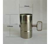Tubo de estufa con accesorios de chimenea de compuerta Tubo de extensión de chimenea de tubería de carpa para horno de quemador