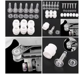 Bolas de goma de amortiguación Anti-drop Anti Vibration Pins Kit para DJI Phantom 3 Pro 2 Vision Gimbal Blanco