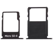 Bandeja de tarjetas SIM + Bandeja de tarjetas Micro SD para Nokia 3 Negro