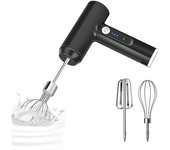 Agitador de mano inalámbrico Batidora de mano eléctrica USB Recargable 3 velocidades Batidor inalámbrico para clara de huevo, ca nuevo