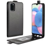 Estuche de cuero Vertical Flip Crazy Horse con ranura para tarjetas para Samsung Galaxy A41
