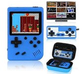 Mini consola de videojuegos retro portátil incorporada 400 juegos 8 bits 3.0 pulgadas + gamepad Azul