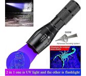 Antorcha UV súper brillante de 120000lm Linterna ultravioleta Lámpara de luz negra LED