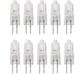 10 x G4 lámpara de luz halógena iluminación 10w blanco cálido