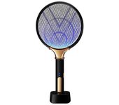 Recargable eléctrica mosquito raqueta asesino eléctrico mosca matamanos freidora moscas inalámbrico batería potencia bug Zapper insectos raqueta