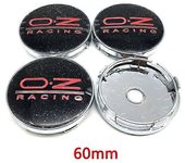 4 piezas 56 mm 60 mm 65 mm 68 mm Tapas de cubo central de rueda de automóvil para cubierta de llanta Auto OZ Racing Logo Emblema Accesorios de esti...