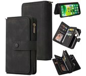 Oneplus 9 Pro Case Wallet Flip Card Holder Pu Leather Magnetic Protective Flip Cover - Negro