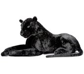 Deluxe Paws Large Black Panther Peluche Peluche Realista 100cm-Yvan