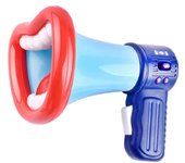 Big Mouth Funny Megaphone Recording Toy Kids Cambiador de voz Niños Altavoz de mano Micrófono vocal Juguetes vocales Nuevo Azul