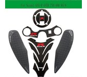 Almohadilla de la tapa del tanque Abrazadera superior superior del extremo delantero de carbono para Suzuki GSX-R GSXR 750 600 K6/8