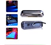 60W Acero inoxidable 90 LED Pontón subacuático marino / luz de popa de barco 10-30V Luz azul