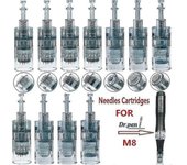 10/50pcs Dr. Pen M8 Cartuchos de aguja Cartuchos de bayoneta 11 16 36 42 Nano Needle Mts Micro Needling para Dr Pen M8 Microneedling Nano 3D