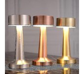 Vintage Bar Lámpara de mesa Batería portátil Led Luces cálidas nocturnas Lámpara recargable Golod