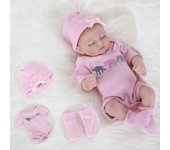 Heyone Reborn Baby Doll Vinilo de silicona realista Baby Girl 10 pulgadas Juego de regalo de muñeca realista para edades de 3 + (10 pulgadas, Close...