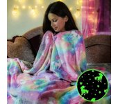 Glow In The Dark Throw Blanket Manta luminosa